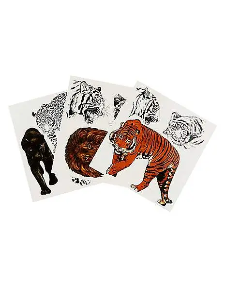 Spirit Halloween Big Cat Temporary Tattoos 1 Spirit Halloween Big Cat Temporary Tattoos