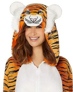 Spirit Halloween Adult Tiger Union Suit -Girls Costumes Shop 01508506 c