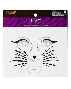 Spirit Halloween Gemstone Cat Face Decals
