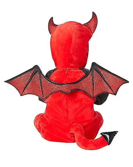 Spirit Halloween Baby Red Devil One Piece Costume 2 Spirit Halloween Baby Red Devil One Piece Costume - Image 2