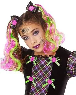 Spirit Halloween Kids Neon Broken Doll Costume -Girls Costumes Shop 01524081 c