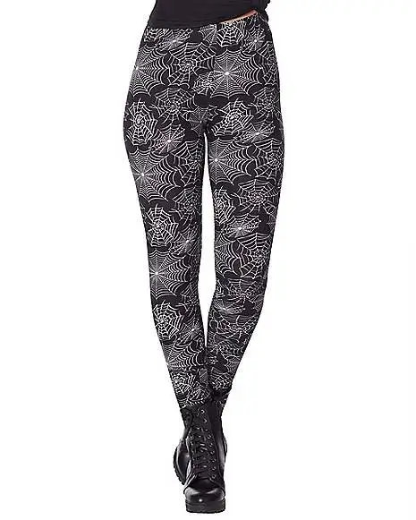 Spirit Halloween Spider Web Leggings 1 Spirit Halloween Spider Web Leggings