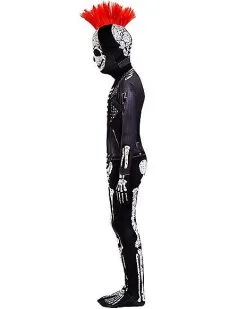 Spirit Halloween Kids Punk Skeleton Skin Suit Costume -Girls Costumes Shop 01525088 c