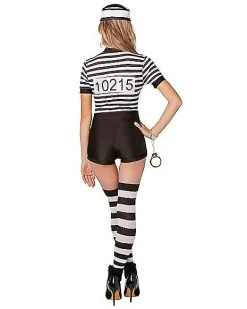 Spirit Halloween Adult Guilty Inmate Costume -Girls Costumes Shop 01525948 b