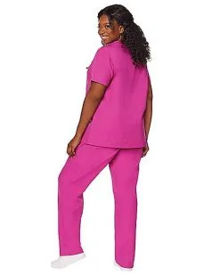 Spirit Halloween Adult Magenta Medical Scrubs Costume 5 Spirit Halloween Adult Magenta Medical Scrubs Costume -Girls Costumes Shop 01525971 c