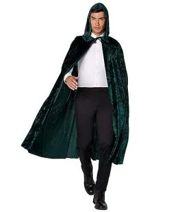 Spirit Halloween Emerald Hooded Cape