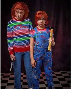 Spirit Halloween Kids Chucky Good Guys Costume Kit -Girls Costumes Shop 01528512 c