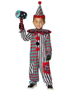 Spirit Halloween Kids Trickster Clown Costume