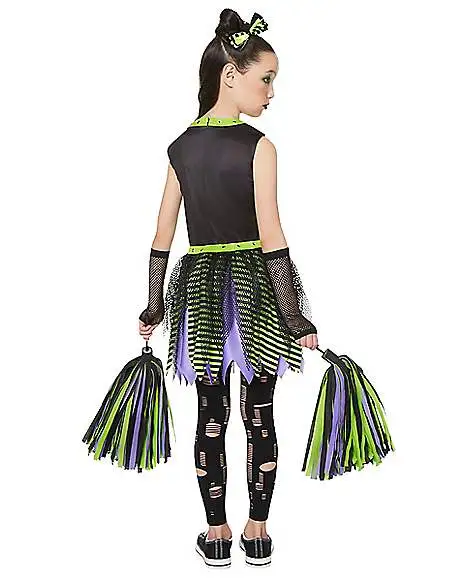 Spirit Halloween Kids Deadly Cheerleader Costume 2 Spirit Halloween Kids Deadly Cheerleader Costume - Image 2
