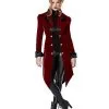 Spirit Halloween Adult Burgundy Vampire Jacket