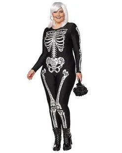 Spirit Halloween Adult Skeleton Catsuit 6 Spirit Halloween Adult Skeleton Catsuit -Girls Costumes Shop 01533561 a
