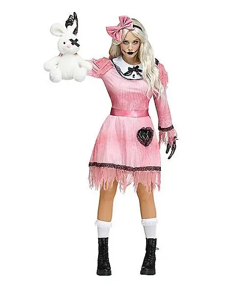 Spirit Halloween Adult Deadly Doll Costume 1 Spirit Halloween Adult Deadly Doll Costume