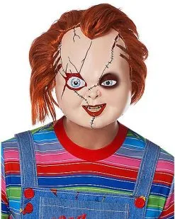 Spirit Halloween Adult Chucky Costume Deluxe -Girls Costumes Shop 01542638 c