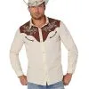 Spirit Halloween Adult Western Cowboy Shirt
