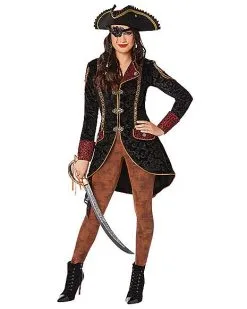 Spirit Halloween Adult Regal Rebels Pirate Jacket
