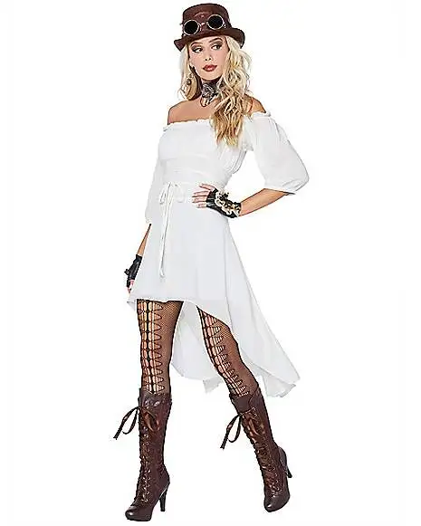 Spirit Halloween Adult Ivory Peasant Plus Size Dress 1 Spirit Halloween Adult Ivory Peasant Plus Size Dress