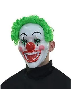 Spirit Halloween Light Up El Wire Jokes On You Clown Half Mask 5 Spirit Halloween Light Up El Wire Jokes On You Clown Half Mask -Girls Costumes Shop 01548684 c