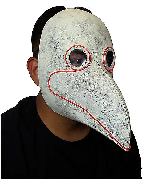 Spirit Halloween Light-Up LED Plague Doctor Half Mask 1 Spirit Halloween Light-Up LED Plague Doctor Half Mask
