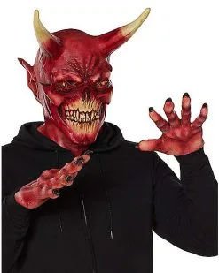 Spirit Halloween Devil Mask With Hands -Girls Costumes Shop 01550474 c