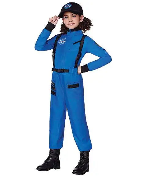 Spirit Halloween Kids Blue Astronaut Jumpsuit - NASA 3 Spirit Halloween Kids Blue Astronaut Jumpsuit - NASA - Image 3