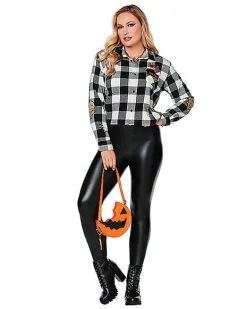 Spirit Halloween Adult Plus Size Flannel Shirt - Trick 'r Treat