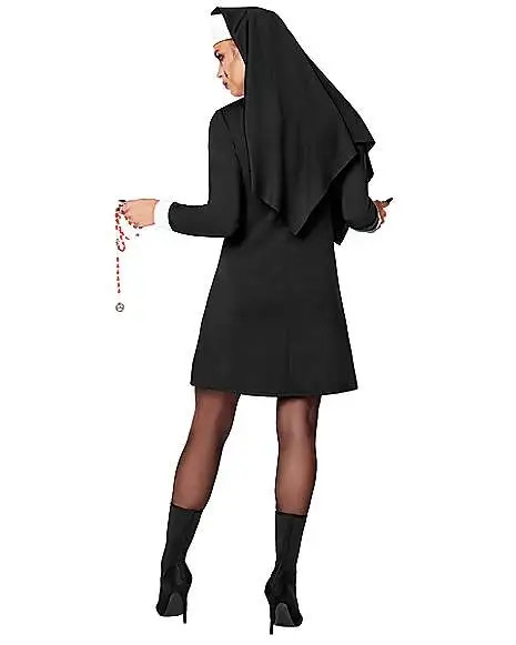 Spirit Halloween Adult Unholy Nun Costume 2 Spirit Halloween Adult Unholy Nun Costume - Image 2
