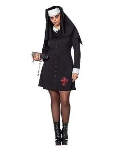 Spirit Halloween Adult Unholy Nun Costume 6 Spirit Halloween Adult Unholy Nun Costume -Girls Costumes Shop 01558816 c