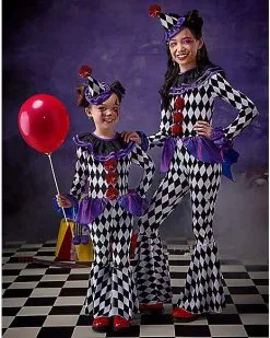 Spirit Halloween Toddler Funhouse Clown Costume -Girls Costumes Shop 01559897 c