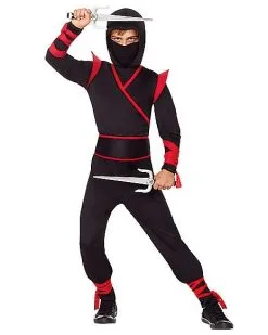 Spirit Halloween Kids Dark Ninja Costume