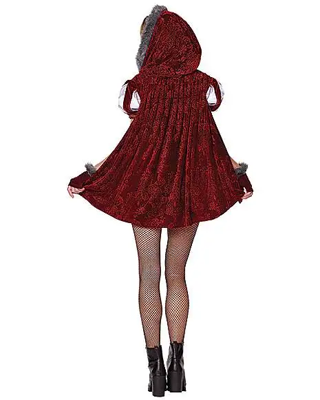 Spirit Halloween Adult Runaway Red Riding Hood Romper Costume 2 Spirit Halloween Adult Runaway Red Riding Hood Romper Costume - Image 2