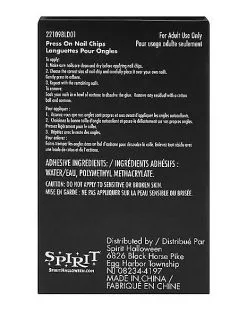 Spirit Halloween '80s Press On Nails -Girls Costumes Shop 01564392 d