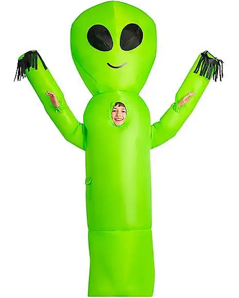 Spirit Halloween Kids Wavy Arms Alien Inflatable Costume 2 Spirit Halloween Kids Wavy Arms Alien Inflatable Costume - Image 2