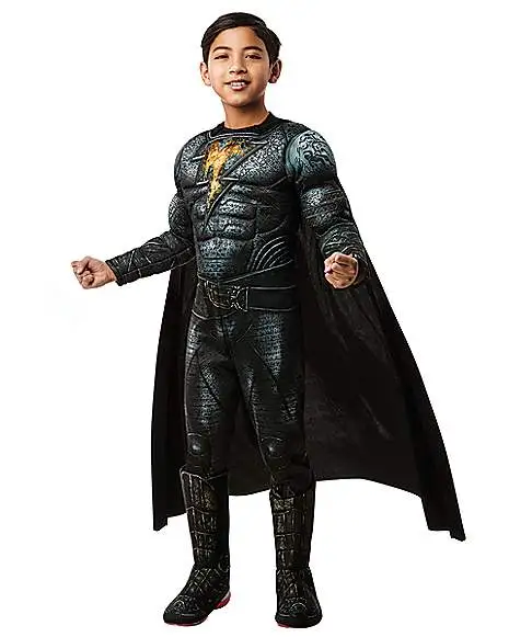Spirit Halloween Kids Black Adam Costume 1 Spirit Halloween Kids Black Adam Costume