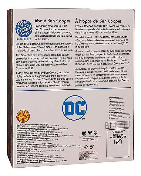 Spirit Halloween Adult Superman Costume Kit - Ben Cooper 2 Spirit Halloween Adult Superman Costume Kit - Ben Cooper - Image 2