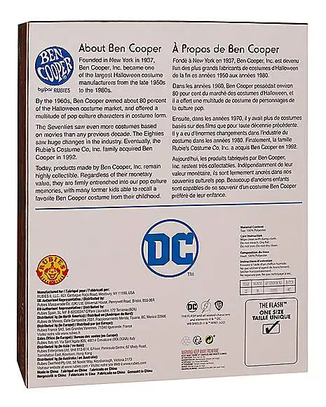 Spirit Halloween Adult The Flash Costume Kit - Ben Cooper 2 Spirit Halloween Adult The Flash Costume Kit - Ben Cooper - Image 2