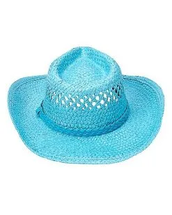 Spirit Halloween Blue Straw Cowboy Hat -Girls Costumes Shop 01573013 e