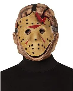 Spirit Halloween Jason Voorhees Full Mask Deluxe - Friday The 13th