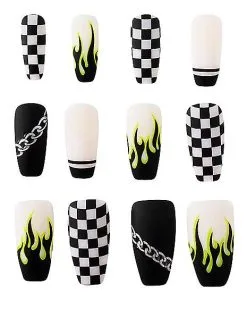 Spirit Halloween Punk Rock Press On Nails