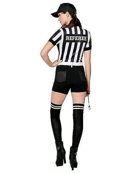 Spirit Halloween Adult Referee Romper Costume 2 Spirit Halloween Adult Referee Romper Costume - Image 2