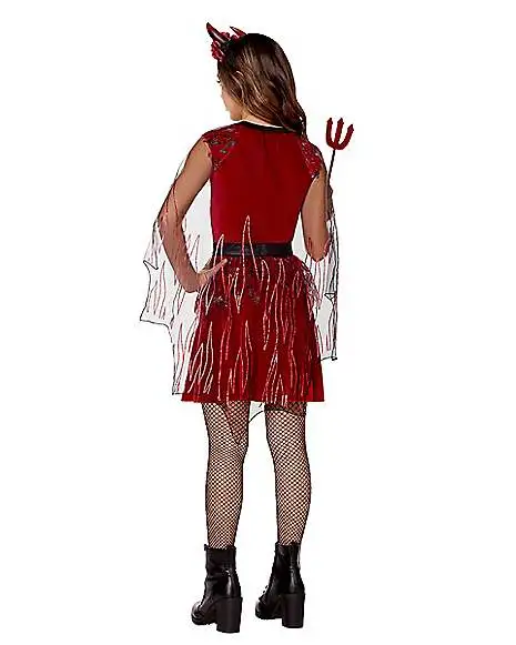 Spirit Halloween Kids Dark Devil Dress Costume 2 Spirit Halloween Kids Dark Devil Dress Costume - Image 2