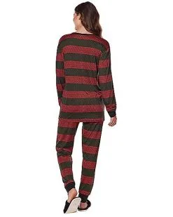 Spirit Halloween Freddy Krueger Pajama Set - A Nightmare On Elm Street -Girls Costumes Shop 01578525 d