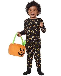 Spirit Halloween Toddler Jack-O'-Lantern Pajama Set -Girls Costumes Shop 01578616 a