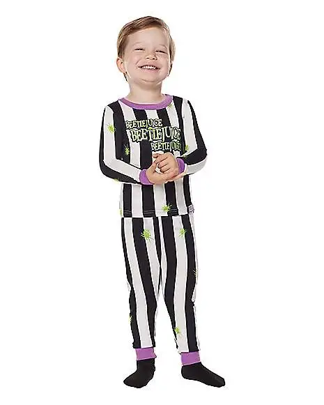 Spirit Halloween Toddler Beetlejuice Pajama Set 1 Spirit Halloween Toddler Beetlejuice Pajama Set