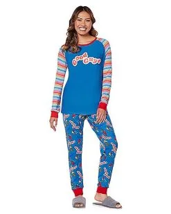 Spirit Halloween Good Guys Chucky Pajama Set 6 Spirit Halloween Good Guys Chucky Pajama Set -Girls Costumes Shop 01578996 c