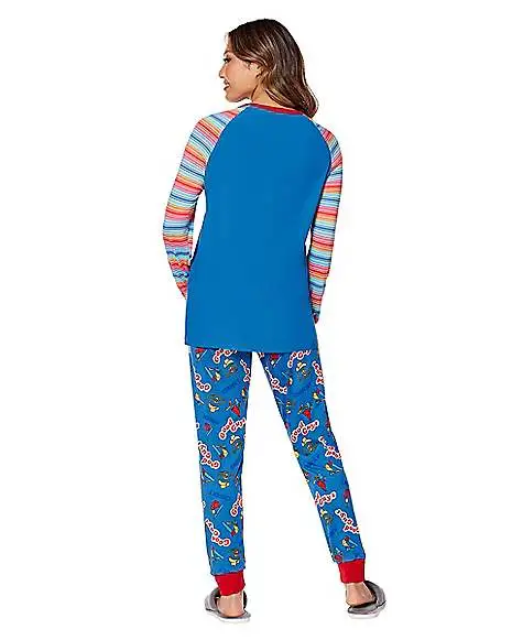 Spirit Halloween Good Guys Chucky Pajama Set 4 Spirit Halloween Good Guys Chucky Pajama Set - Image 4