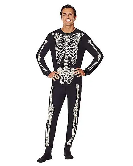 Spirit Halloween Skeleton Pajama Set 1 Spirit Halloween Skeleton Pajama Set