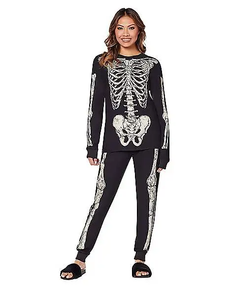 Spirit Halloween Skeleton Pajama Set 2 Spirit Halloween Skeleton Pajama Set - Image 2