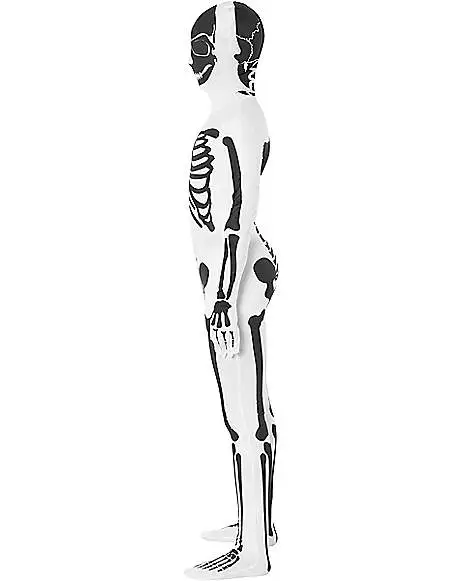 Spirit Halloween Black And White Skeleton Skin Suit Costume 2 Spirit Halloween Black And White Skeleton Skin Suit Costume - Image 2