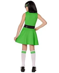 Spirit Halloween Kids Buttercup Dress Costume - The Powerpuff Girls -Girls Costumes Shop 01580901 b