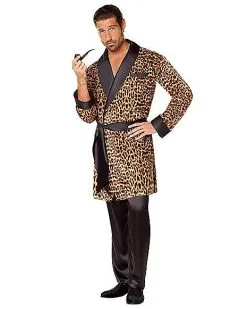 Spirit Halloween Adult Leopard Casanova Robe